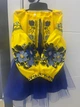 Костюм вишиванка для дівчинки Квітковий жовто-синій 134-140 - изображение 4