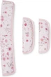 Набір для коляски Sensillo Velvet Bloom Deluxe Вкладиш 80 x 40 см + Подушка + Накладки Рожевий (5903076324764) - зображення 4