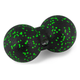 Масажний м'яч подвійний PowerPlay PP-4353 Epp foam peanut ball (d12*24cm.) Чорно/Зелений - изображение 1