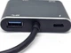 Адаптер 4K USB Type-C 3.1 -> HDMI/VGA/ТВ/USB 3.0/USB-C/OTG конвертер 5Gbps Серый - зображення 12