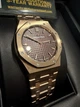 Часы в стиле Audemars Piguet ROYAL OAK 33mm/ Brown Dial, 18K Rose Gold - изображение 6