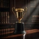 Кубок з ручками висота 13 см Gold - изображение 2
