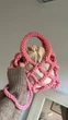 Пряжа трикотажна YARNART Maccheroni плоска для макраме рожева (№762) - изображение 7