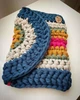 Пряжа трикотажна YARNART Maccheroni плоска для макраме водна синь (№789) - изображение 3