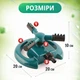 Вращающийся разбрызгиватель для полива 360 градусов, 3 регулируемые лопасти, до 10 м, на подставке, зеленый - изображение 6