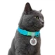 Нашийник для котів WAUCAT Nylon Recycled c QR паспортом, градієнт безпечна пряжка, блакитний, XS, 20-30 см, 10 мм (47055) - зображення 3