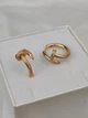 Сережки срібні 925 проби в стилі Cartier (Картьє) в позолоті цвях з камінцями (ЛК-011241п) - изображение 5