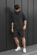 Літній комплект сорочка + шорти Staff mac dark gray XS темно-сірий - зображення 3