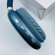 Беспроводные наушники Macaron P9 Max Bluetooth с микрофоном синие - изображение 3