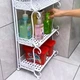 Полка органайзер для ванной, косметики, украшений, канцелярии, 65 х 32 х 20 см полка для духов и другого имеет три этажа - изображение 4