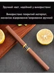 Набір кухонних ножів з нержавіючої сталі в зручному чохлі довжина леза 8,8 см безпечний коричневий 2в1 29715 - зображення 6