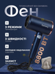 Фен для сушки и укладки волос Rainberg 8800 Вт. Профессиональный уход, защита от перегрева + насадка-концентратор - изображение 1