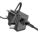Мережевий зарядний пристрій Borofone BAS11A 10.5W з кабелем USB-C 1 м, USB-A, адаптер живлення для смартфонів, чорний - зображення 2