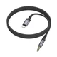 Аудіокабель BOROFONE BL24 iP to 3.5mm male, nylon braid, 1m, Metal Grey - изображение 2