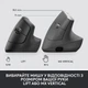 Мишка Logitech Lift Vertical Ergonomic Wireless/Bluetooth for Business Graphite (910-006494) - изображение 7