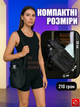 Сумка спортивная для спортзала магнитная подсумок под бутылку барсетка через плечо слинг для воды телефона смартфона тренировочная нейлоновая компактная с магнитным креплением карманами замком тренажёрного зала фитнеса кроссфита до 3.6 кг черная + чесалка - изображение 4