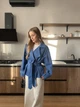 Женский стильный тренч на подкладке , синий 42-46 one-size - изображение 6