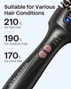 Термощітка Wavytalk Blowout Boost 1.5", щітка-плойка з іонізацією, керамічна, 3 температур, для об’єму та локонів чорна - зображення 2