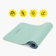 Килимок спортивний Cornix TPE 183 x 61 x 0.6 см для йоги та фітнесу XR-0492 Mint/Navy Blue - зображення 4