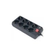 Мережевий фільтр живлення REAL-EL REAL-EL RS-8 PROTECT, 1.8m, black (EL122300021) - изображение 4