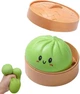 Іграшка 10 см великий сквіш зелений пельмень Dumpling, Mystery Dumpling, Squishies Dumpling - зображення 1