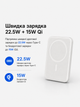 Магнітний повербанк MagSafe бездротовий powerbank портативний power bank тонкий магнітна зарядка магсейф зовнішній акумулятор максейв алюмінієвий для iPhone айфона Apple Android 10000mAh 22.5W швидка зарядка - зображення 2