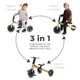 Дитячий велосипед Kinderkraft 3 в 1 4TRIKE Sunflower Blue (KR4TRI22BLU000 (5902533922406) - зображення 12