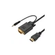 Перехідник HDMI to VGA Cablexpert (A-HDMI-VGA-03-6) - зображення 1