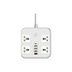 Мережевий фільтр живлення Voltronic TВ-Т90, 4роз, 3*USB White (ТВ-Т90-White) - зображення 1