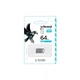 USB флеш накопичувач Wibrand 64GB Hawk Silver USB 2.0 (WI2.0/HA64M1S) - изображение 2