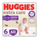 Підгузки Huggies Extra Care Розмір 6 (15-25кг) Pants Box 60 шт (5029053582429) - изображение 1