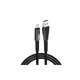 Дата кабель ColorWay USB 2.0 AM to Type-C 1.0m zinc alloy + led black (CW-CBUC035-BK) - изображение 2