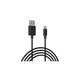 Дата кабель USB 2.0 AM to Lightning 1.0m Cu, 2.1А, Black Grand-X (PL01B) - зображення 3