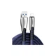 Дата кабель USB 2.0 AM to Lightning 1.0m zinc alloy blue ColorWay (CW-CBUL010-BL) - зображення 1