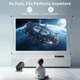 Проектор AMX500 (Android 12, 120 lumen, Bluetooth+WiF, 1280*720P) Черный - изображение 6
