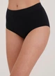 Высокие бесшовные трусы брифи Giulia MIDI BRIEFS COLOR S/M Black, базовое женское бельё - изображение 4
