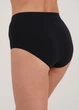 Высокие бесшовные трусы брифи Giulia MIDI BRIEFS COLOR S/M Black, базовое женское бельё - изображение 5
