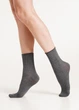 Женские хлопковые носки Giulia WS3 FASHION 060 36/40 серые Grey dark melange рельефные классические удобные - изображение 4