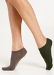 Женские короткие носки 2 пары Giulia WS1 CLASSIC 36/40 Multicolor haze khaki низкие носки Джулия классические - изображение 7
