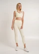 Топ женский с ассиметричными бретелями Giulia TOP RIB CO XS/S White-milk, Топ женский - изображение 5