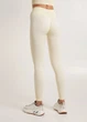 Легінси жіночі спортивні в рубчик з моделювальним швом Giulia LEGGINGS RIB S/M White-vanilla - изображение 3