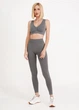 Бесшовный женский топ с эффектом push-up из микрофибры Giulia TOP SHAPE S/M Grey-poppy seed, женский топ - изображение 7