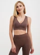 Безшовний жіночий топ з ефектом push-up з мікрофібри Giulia TOP SHAPE S/M Brown-deep taupe, жіночий топ - зображення 4