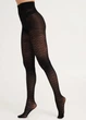Женские капроновые колготки Giulia LACERY 60 (1) 2 Black-black с узором 60 DEN колготки плотные чёрные с рисунком - изображение 8