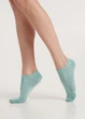 Женские короткие носки с цветочным узором Giulia WS1 SOFT BACKGROUND 004 36/40 синие Blue pastel turquoise - изображение 4