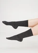 Шкарпетки жіночі класичні в рубчик з люрексом Giulia WS4 LUREX RIB 001 36/40 Black-pirate black - изображение 4