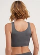Бесшовный топ на широких бретелях Giulia TANK TOP S/M Grey-poppy seed, кроп топ - изображение 8