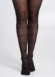 Женские колготки Giulia MEGAN 40 (8) 3 Black-nero капроновые колготки в полоску - изображение 5