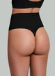 Женские бесшовные трусы стринги с эластичным корректирующим поясом Giulia STRING SHAPEWEAR S/M Black, корректирующие трусики - изображение 6