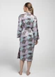 Женский шелковый халат с растительным принтом Giulia LEAFSONG 7338/050 M Multicolor-mokko print, под пояс, домашний - изображение 9